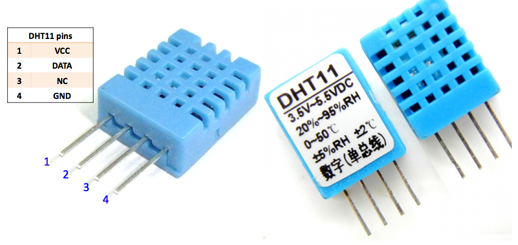 Módulo de sensor de temperatura y humedad DHT11 Arduino Invernadero 